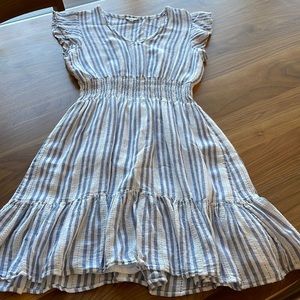 Rails blue and white stripped dress